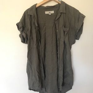 Buttons down army green too